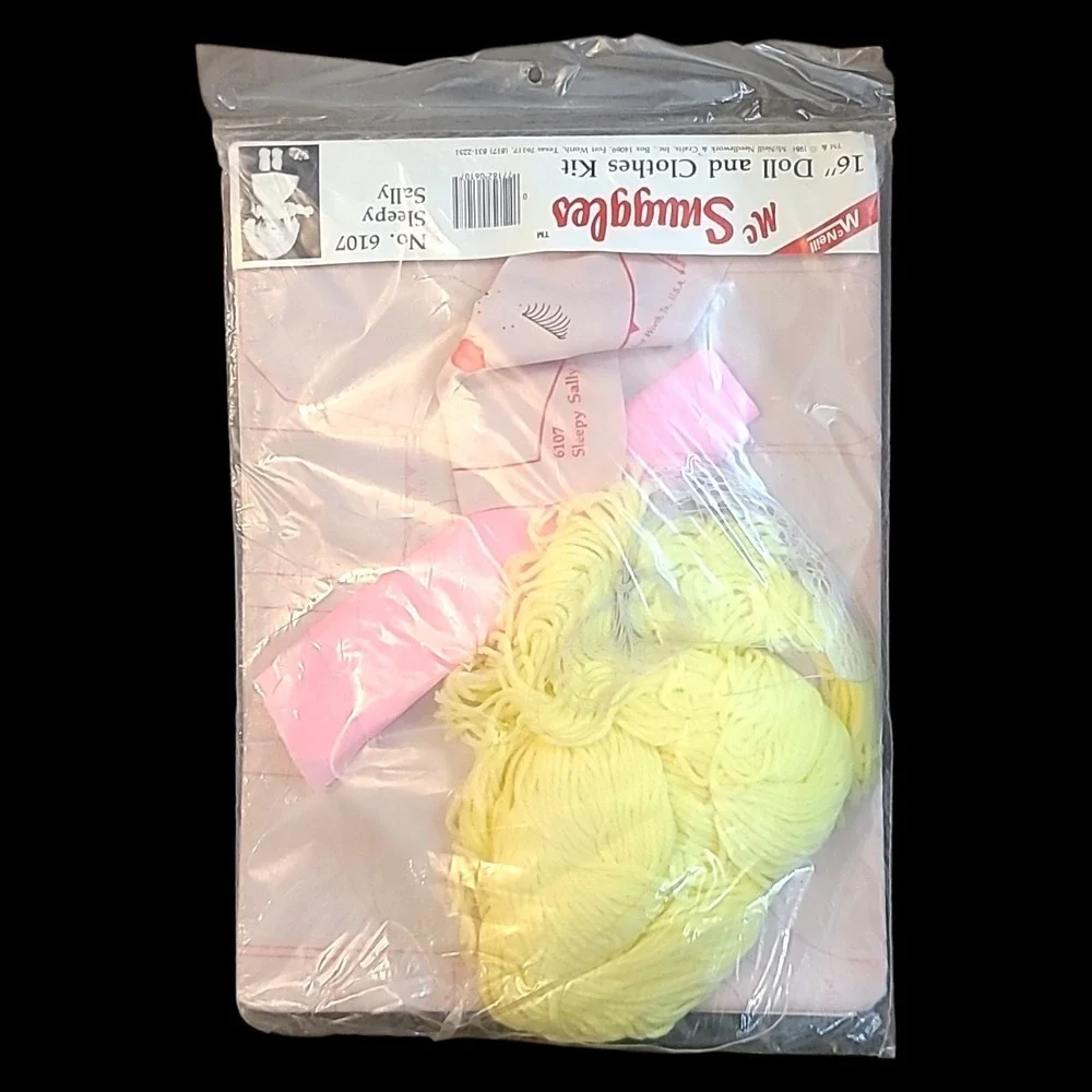 Vintage 1984 McNeill McSnuggles Sleepy Sally 16in Doll Kit NOS Sealed‎